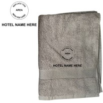 A Custom Embroidered Logo With Hotel Name Terry Towel 500 GSM